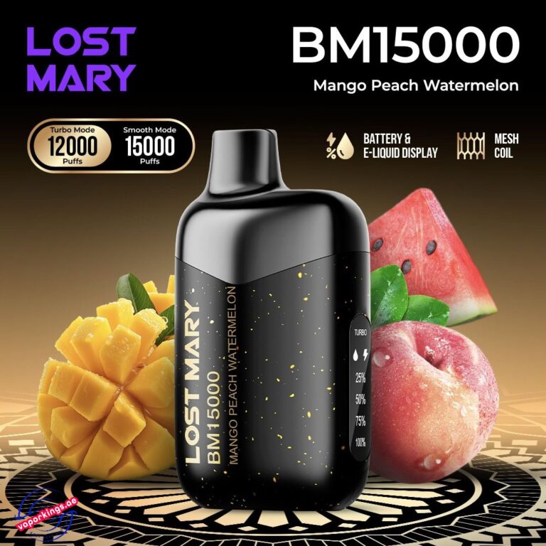 Mango Peach Watermelon Lost Mary BM15000 Puffs