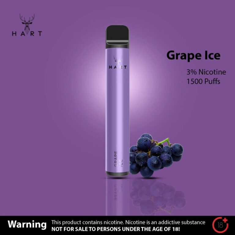 Hart vape 1500puffs Grape Ice